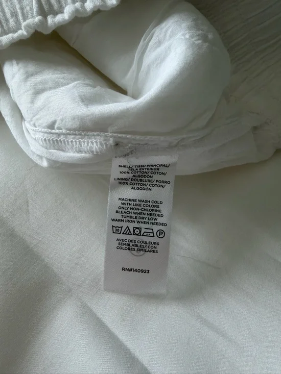 NWT Loft Outlet white lined shorts. XL. Gauze styling. Lightweight. Brand new! - Picture 9 of 12